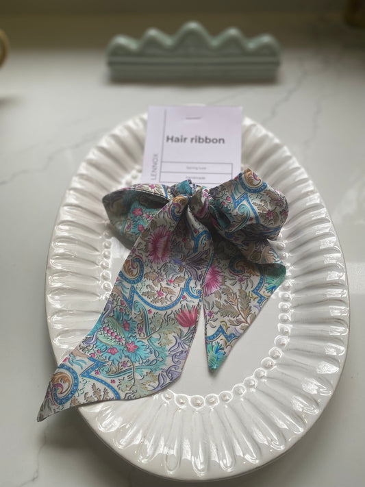 Pink Floral Luxe Hair Ribbons