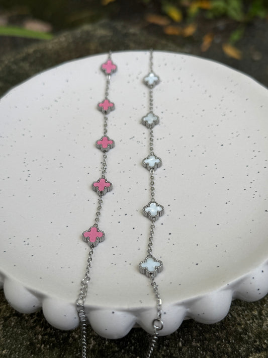 Clover Bracelet Silver - 2 colours