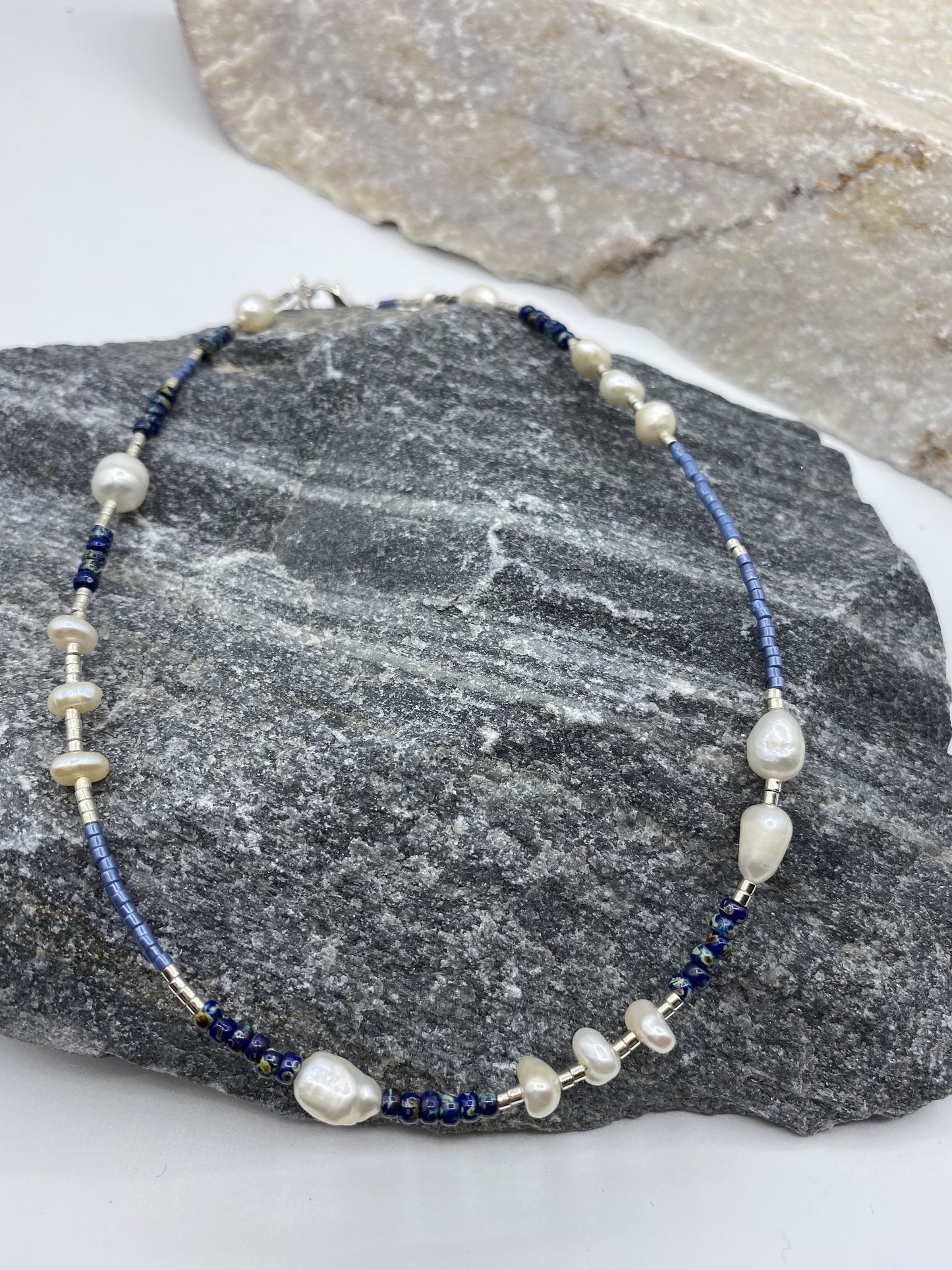 Lennox Handmade Royal Blue Necklace