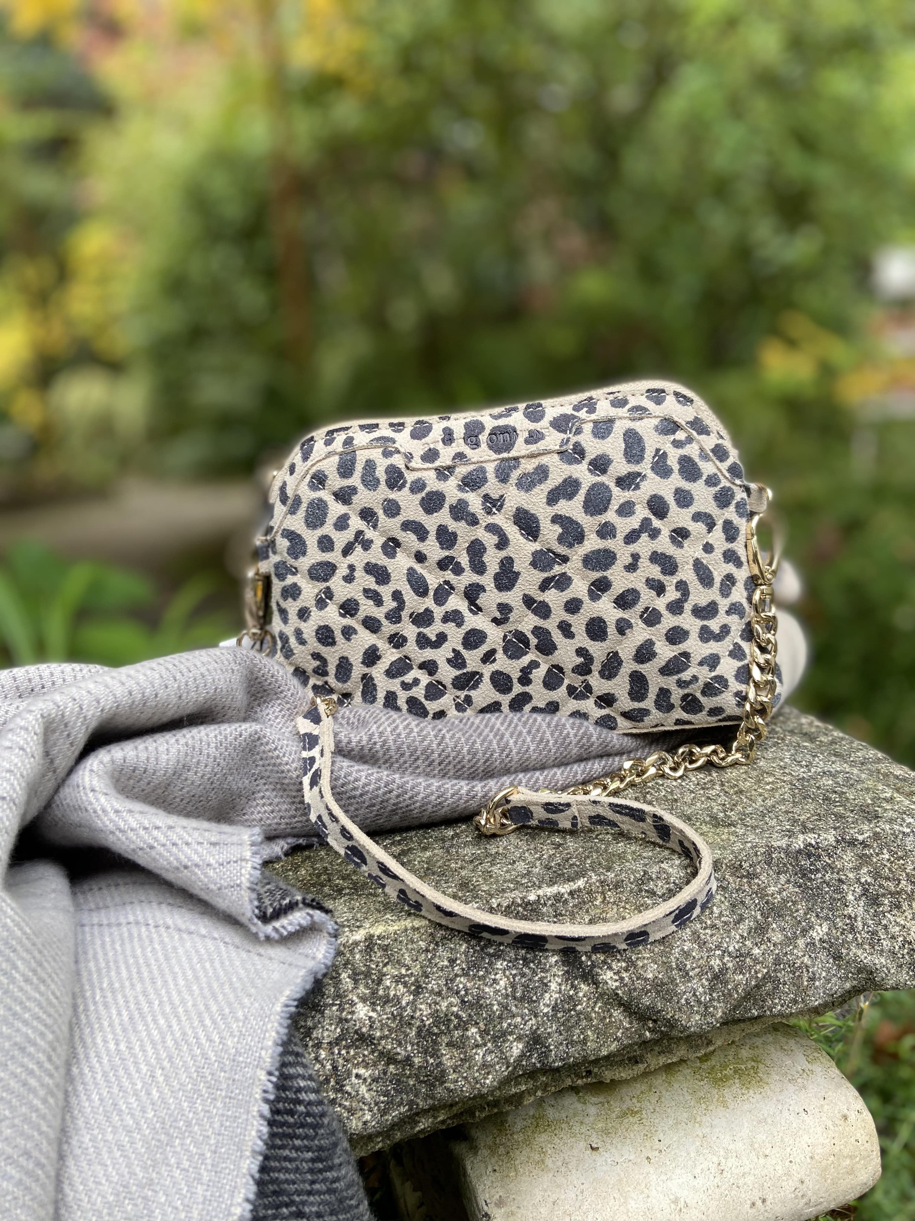 Gray suede clearance crossbody bag