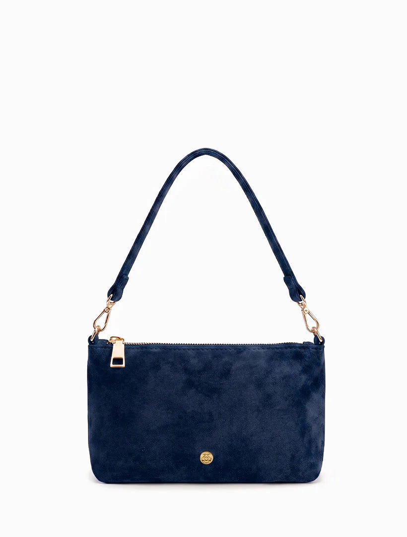 Sadia Navy Suedette Bag