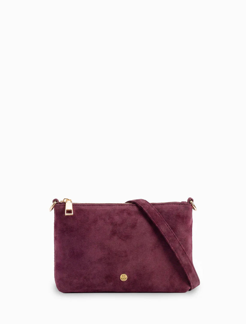 Sadia Plum Suedette Bag