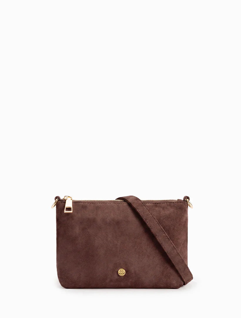 Sadia Chocolate Suedette Bag